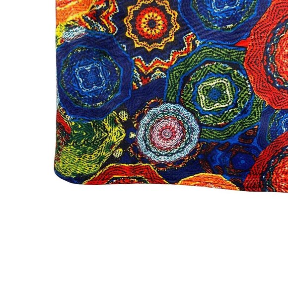 FullJion Women's Dress Tunic Large Fashionable Geometric‎ Multicolored Abstract - Picture 6 of 9